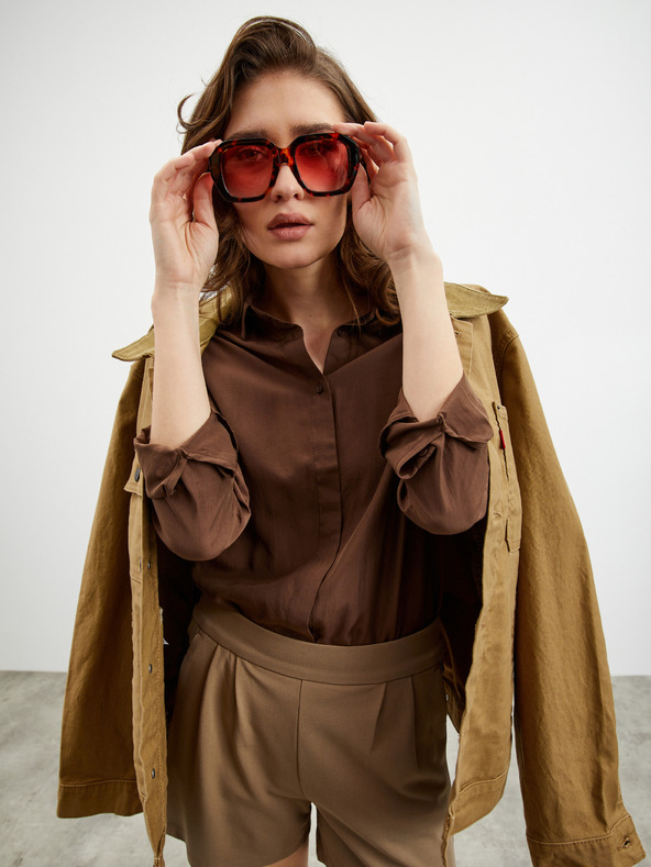 ZOOT.lab Hnedé dámske šortky ZOOT.lab Erin