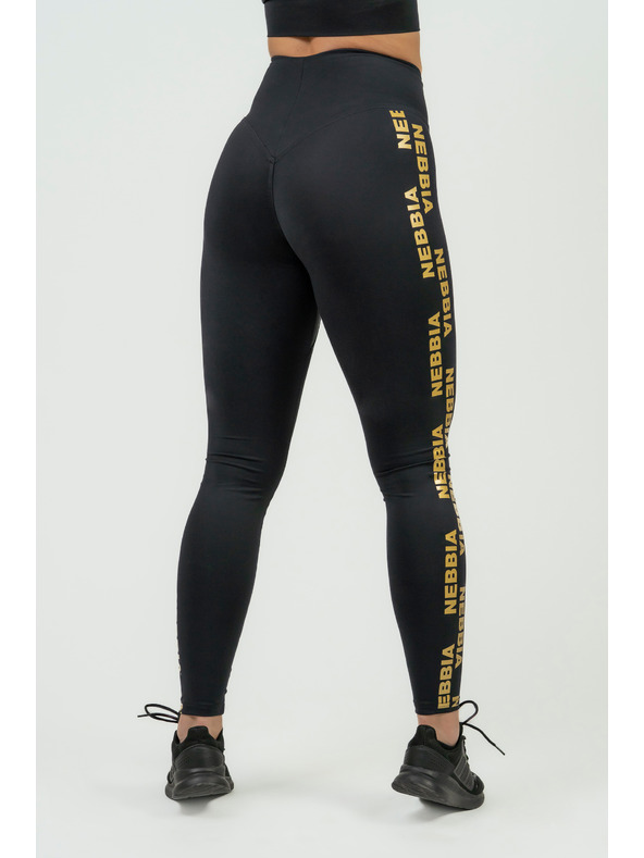 Nebbia NEBBIA INTENSE Iconic Dámske legíny s vysokým pásom 834 Gold Nebbia