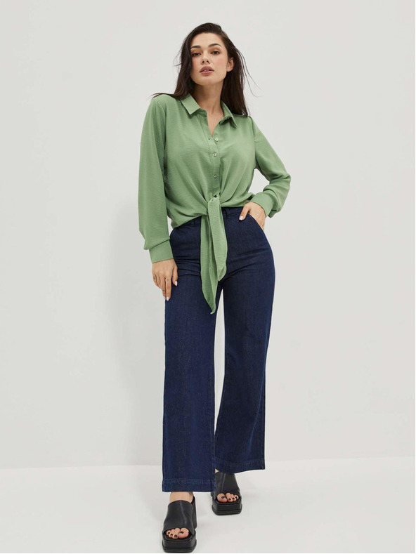 Moodo Zelená dámska košeľa Moodo