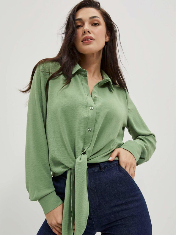Moodo Zelená dámska košeľa Moodo