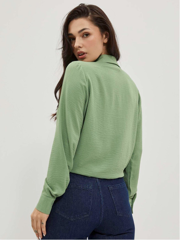 Moodo Zelená dámska košeľa Moodo