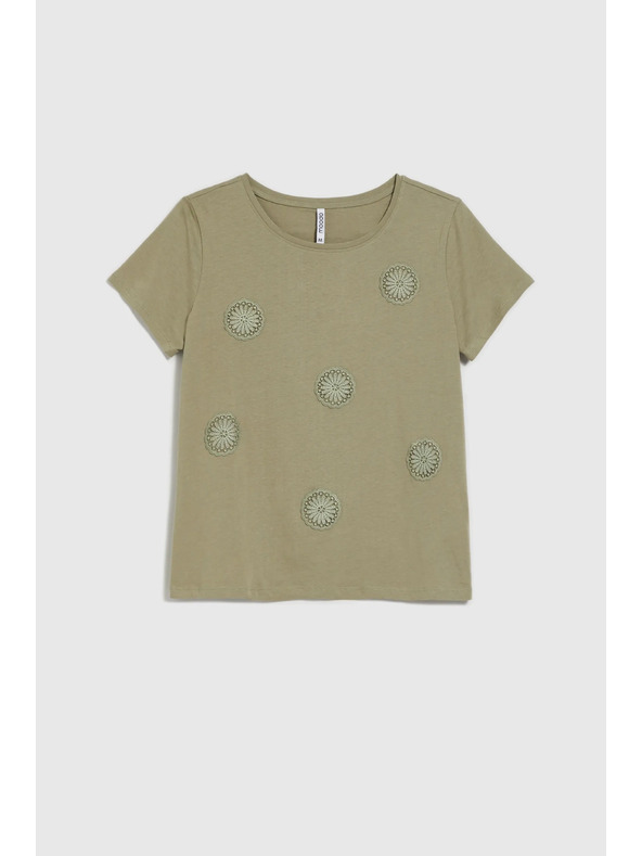 Moodo Dámske tričko olivové Moodo