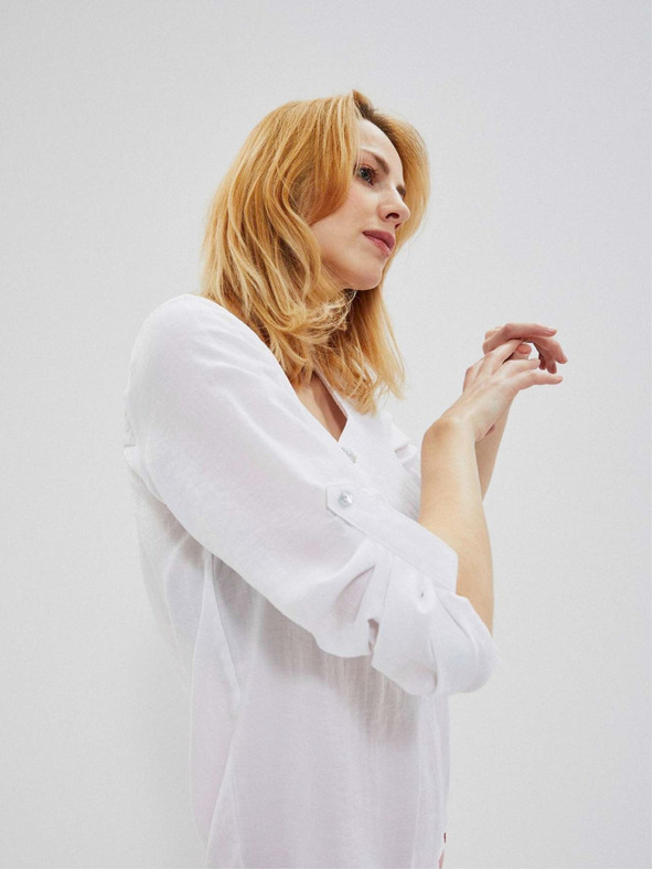 Moodo Biela dámska blúzka Moodo