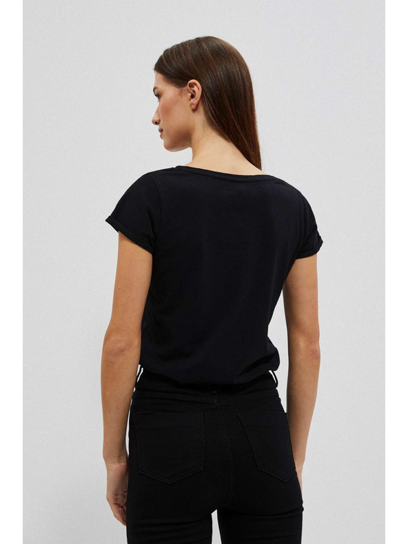 Moodo Dámske tričko L-TS-4020 BLACK Moodo