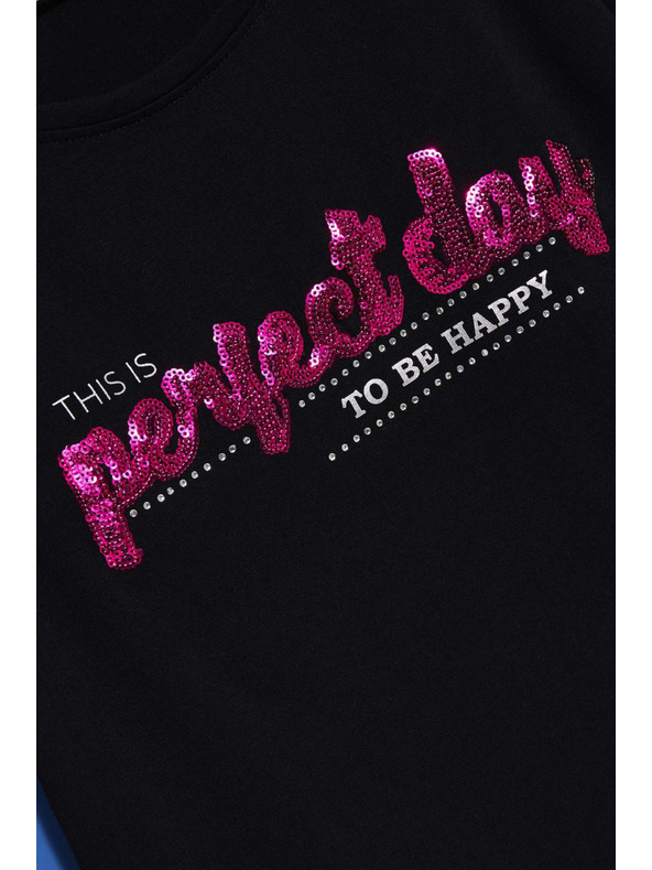 Moodo Dámske tričko L-TS-4020 BLACK Moodo