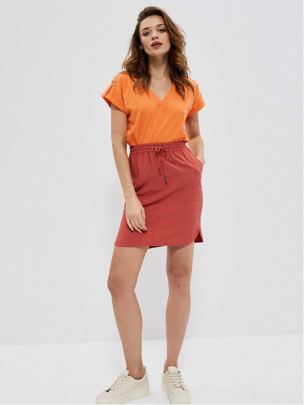 Moodo Oranžová dámska blúzka Moodo