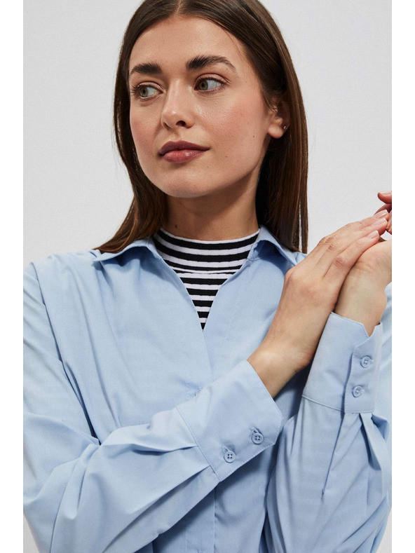 Moodo Svetlo modrá dámska košeľa Moodo
