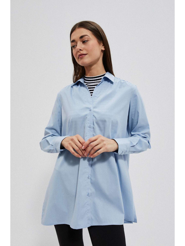 Moodo Svetlo modrá dámska košeľa Moodo