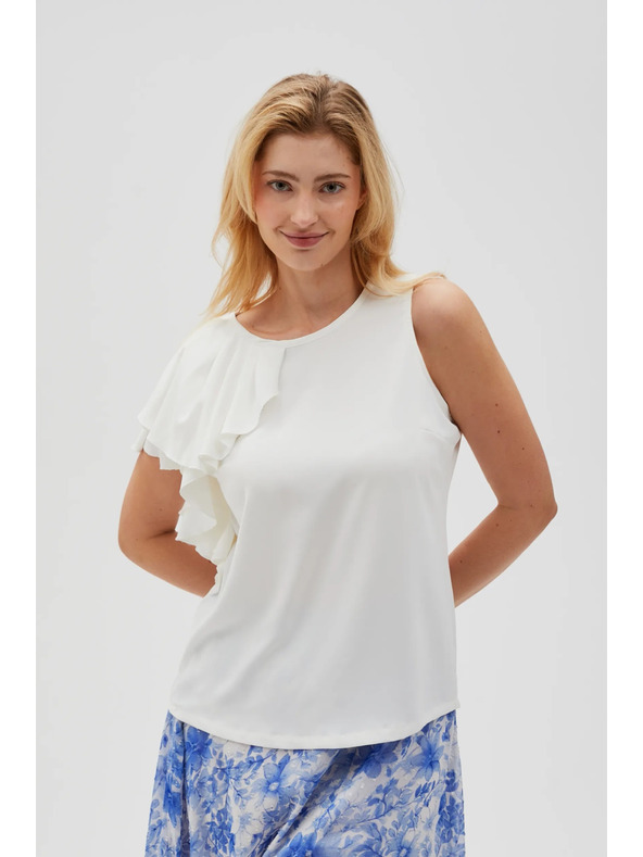 Moodo Women's White T-Shirt Moodo