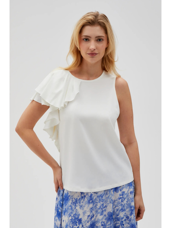 Moodo Women's White T-Shirt Moodo