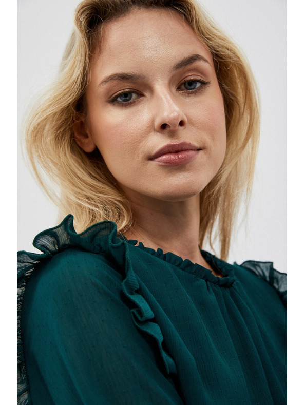 Moodo Zelená dámska blúzka Moodo