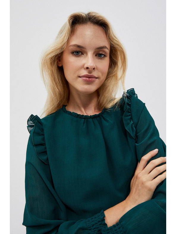 Moodo Zelená dámska blúzka Moodo