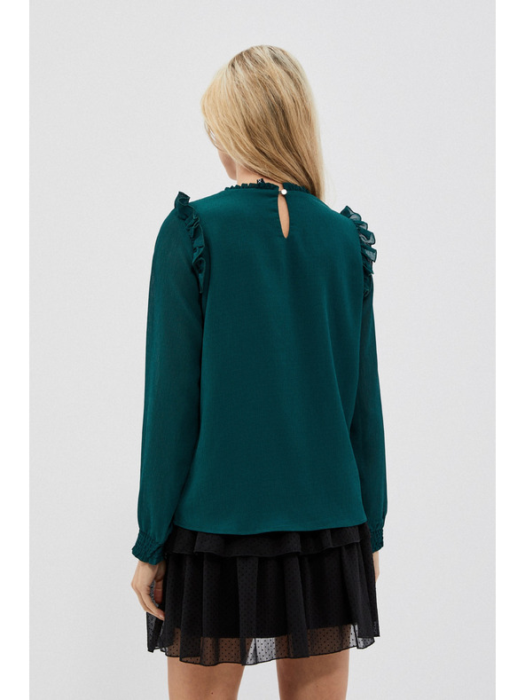 Moodo Zelená dámska blúzka Moodo