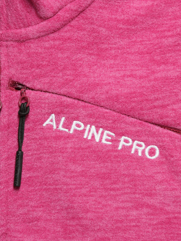 ALPINE PRO Dámska mikina ALPINE PRO ORFHANA fuchsiovo červená