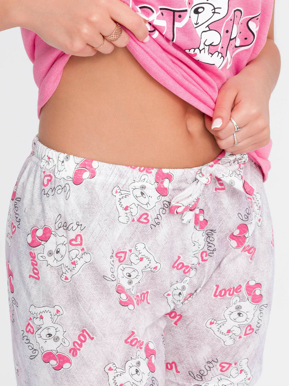 Edoti Dámske pyžamo 350ULR - ružové EDOTI