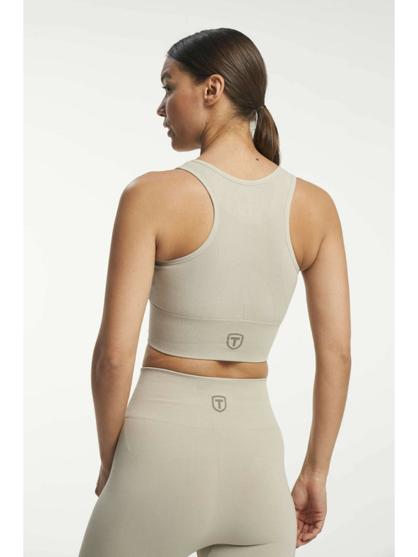 Tenson dámsky bezšvový funkčný top TENSON Seamless Top W béžový
