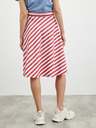 ZOOT.lab Bielo-červená pruhovaná sukňa ZOOT.lab Simona