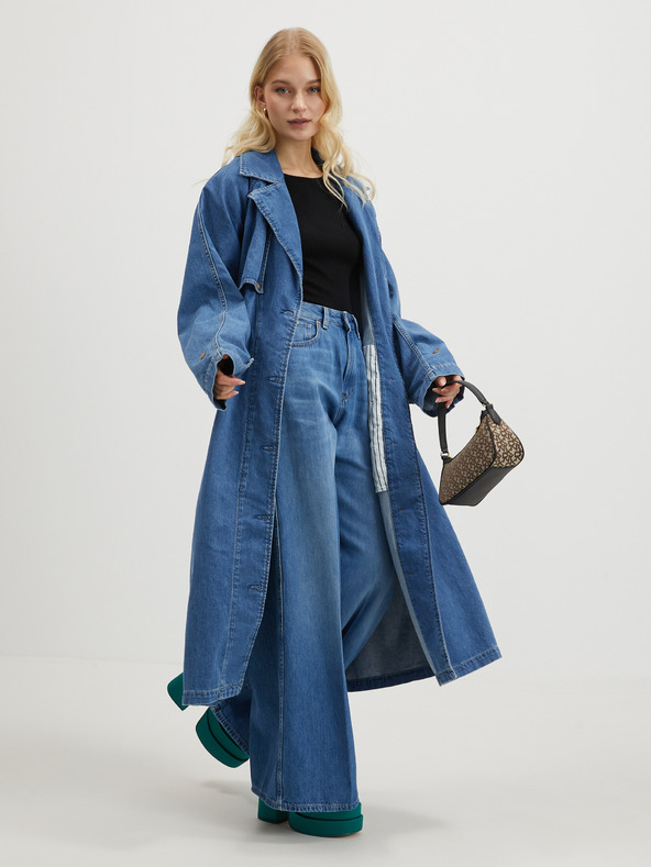 ONLY Čierny dámsky kardigán s rozparkom vzadu ONLY Emmy