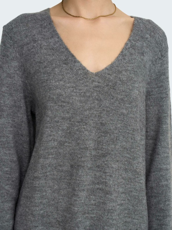 Jacqueline de Yong JDY Elanora Šedý dámsky sveter