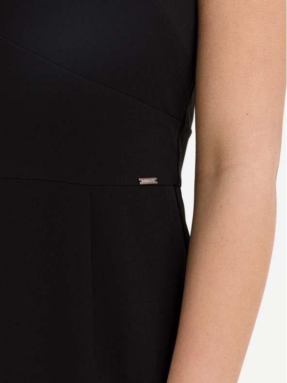 Guess Čierne dámske krátke šaty Guess Patti