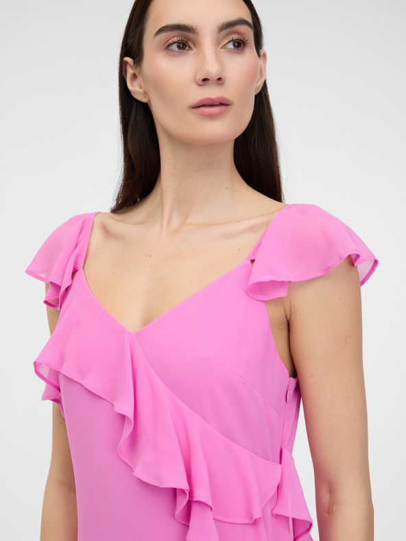 Orsay Ružové dámske maxi šaty ORSAY