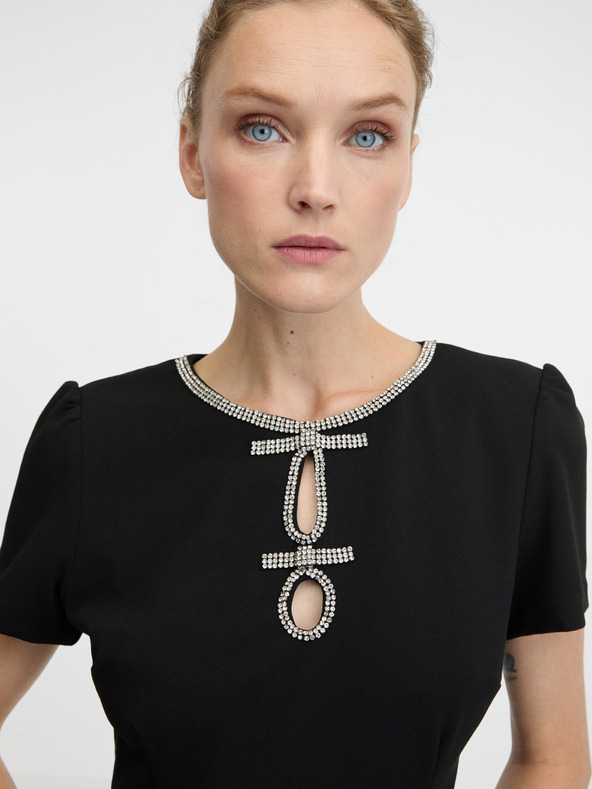 Orsay Čierne dámske šaty ORSAY