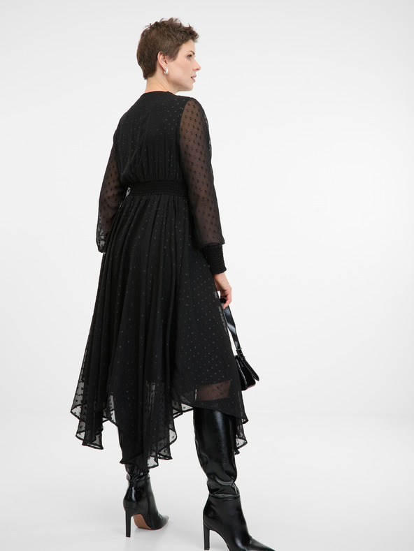 Orsay Čierne dámske midi šaty ORSAY