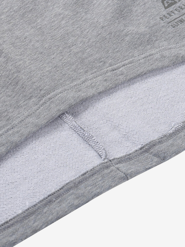 ALPINE PRO Sivé dámske bavlnené šaty Alpine Pro MOLEDA