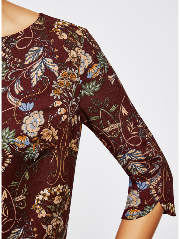 oodji OODJI Rovný strih šiat s potlačou