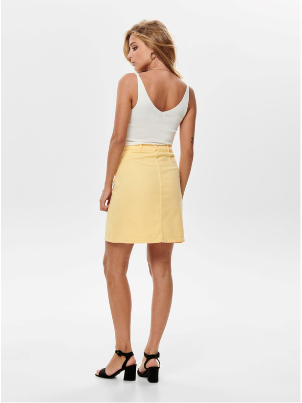 Jacqueline de Yong Krémové rebrované tielko JDY Nanna