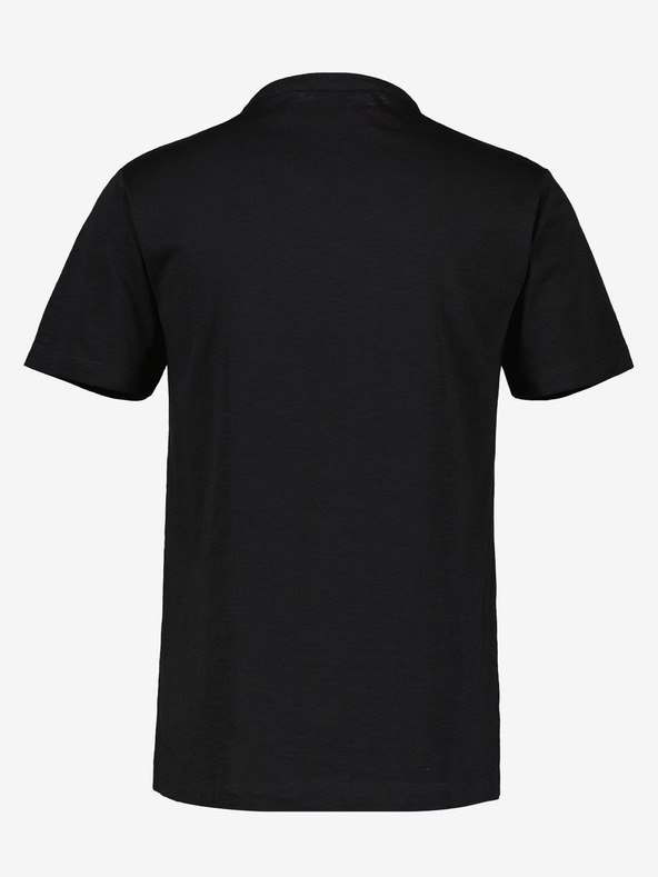 LERROS Čierna pánska polokošeľa LERROS