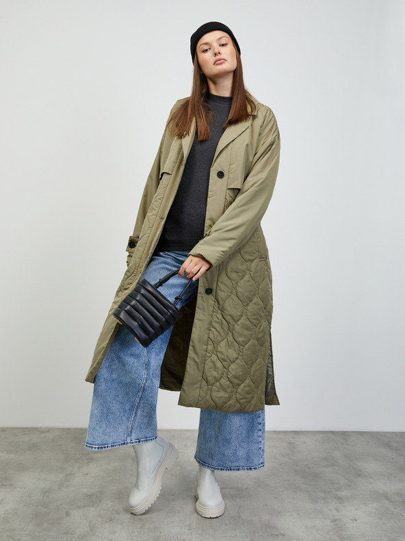 ZOOT.lab Tmavosivé dámske žíhané základné tričko ZOOT.lab Bobbi