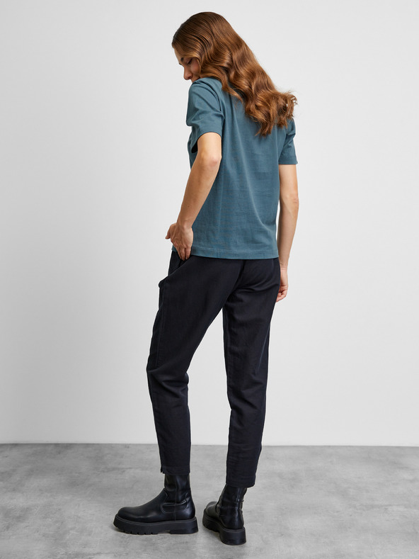 ZOOT.lab Tmavo zelené základné tričko s krátkym rukávom METROOPOLIS by ZOOT.lab Leora