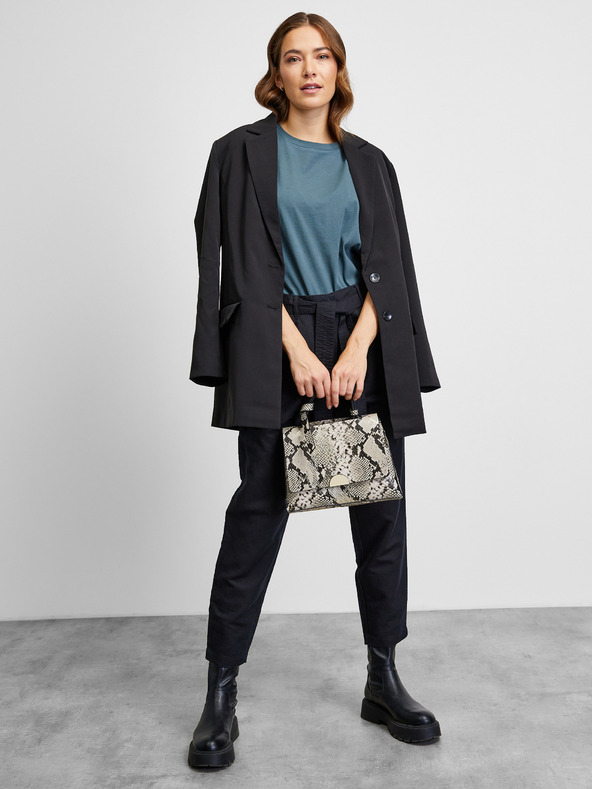 ZOOT.lab Tmavo zelené základné tričko s krátkym rukávom METROOPOLIS by ZOOT.lab Leora