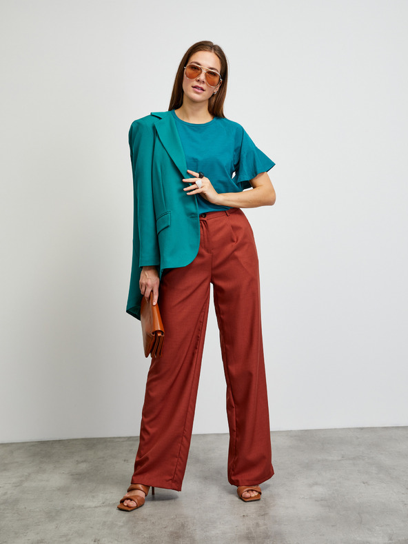 ZOOT.lab Petrol Tričko s volánovými rukávmi ZOOT.lab Aurelia