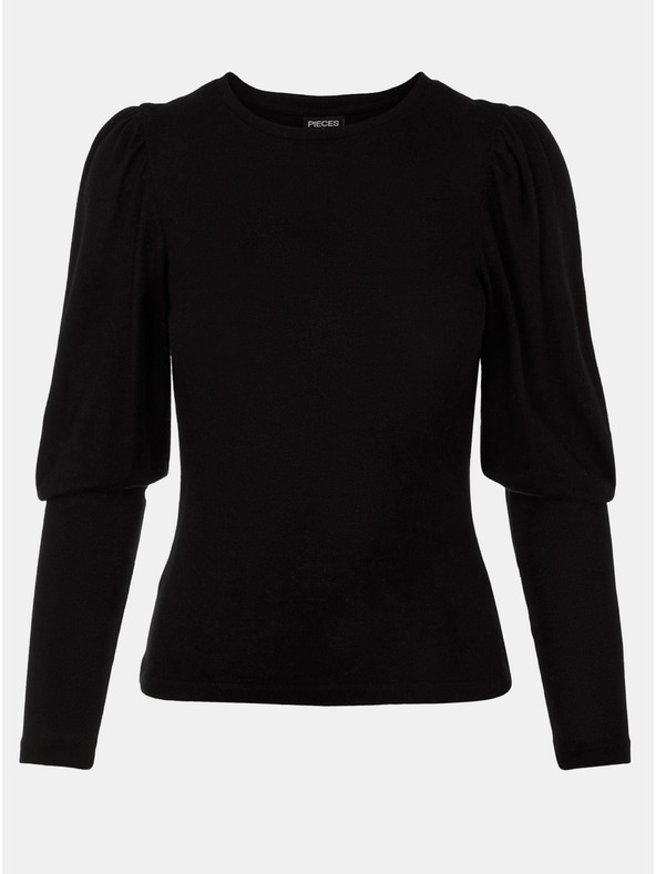 Pieces Čierne tričko Pieces Monice