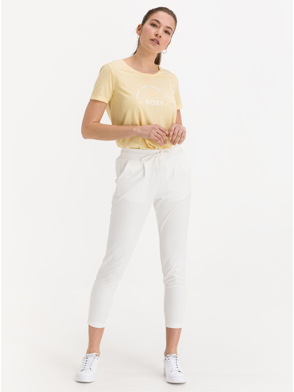 Roxy Žlté dámske tričko s potlačou Roxy