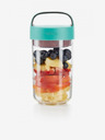 Lékué Tyrkysový box na desiatu Lékué Jar To Go (600 ml)