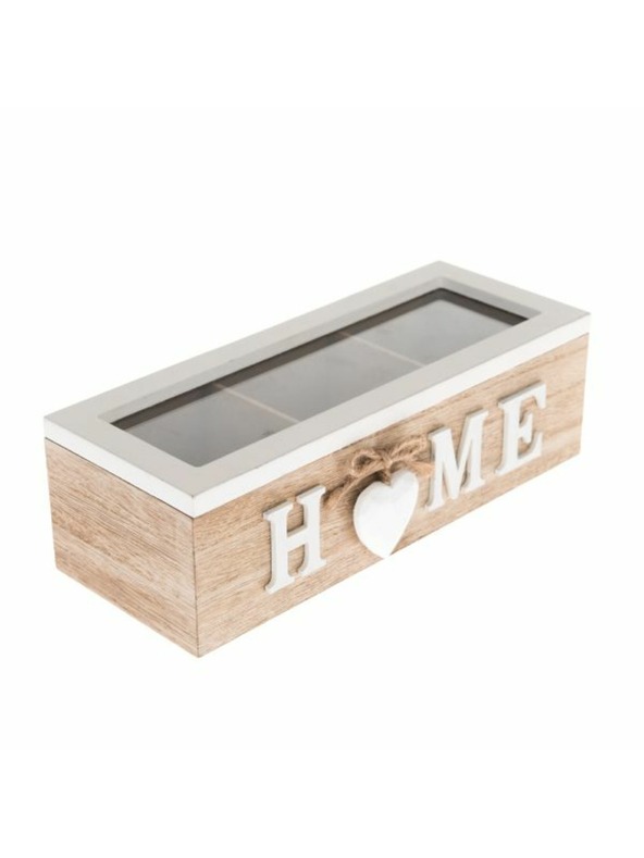 Casa de Engel Drevená krabička s 3 priehradkami, 4/24