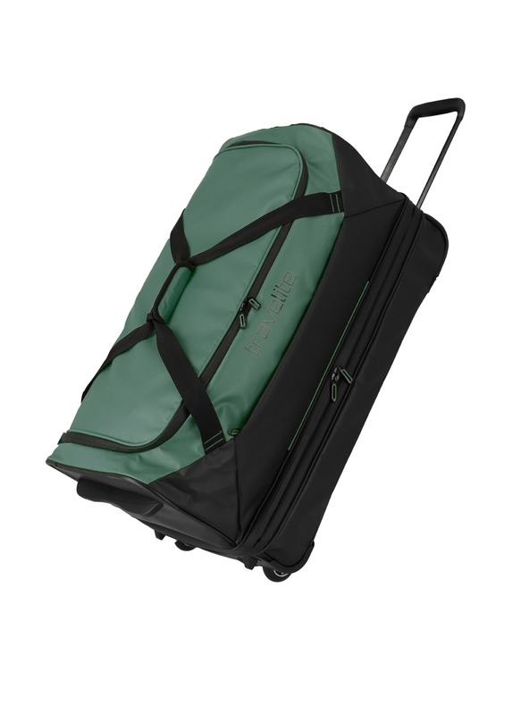 Travelite Travelite Basics Wheeled Duffle exp. Čierna/zelená