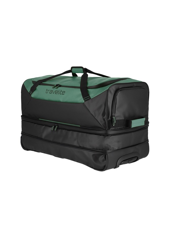 Travelite Travelite Basics Wheeled Duffle exp. Čierna/zelená