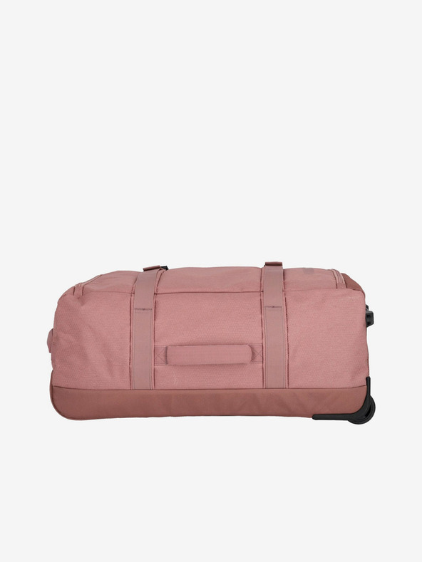 Travelite Ružová taška Travelite Kick Off Wheeled Duffle Bag L Rosé