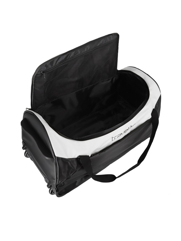 Travelite Cestovná taška na kolieskach Travelite Basics čierna/biela