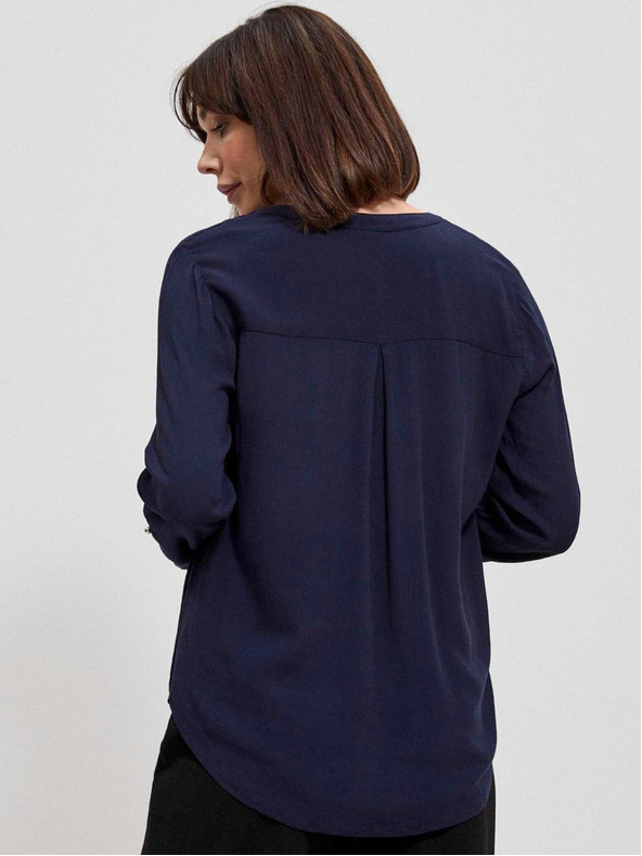 Moodo Tmavomodrá dámska košeľa Moodo