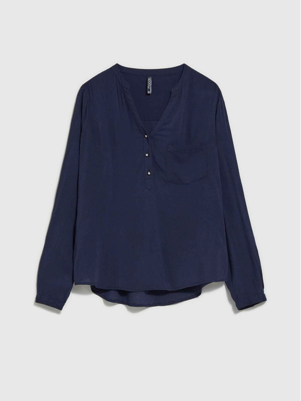 Moodo Tmavomodrá dámska košeľa Moodo