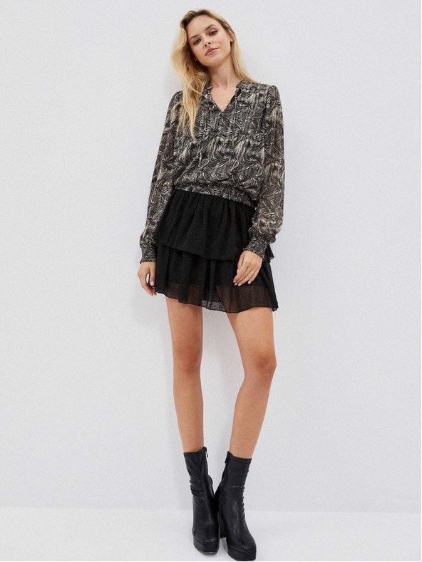 Moodo Čierna dámska blúzka Moodo