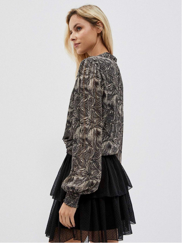 Moodo Čierna dámska blúzka Moodo