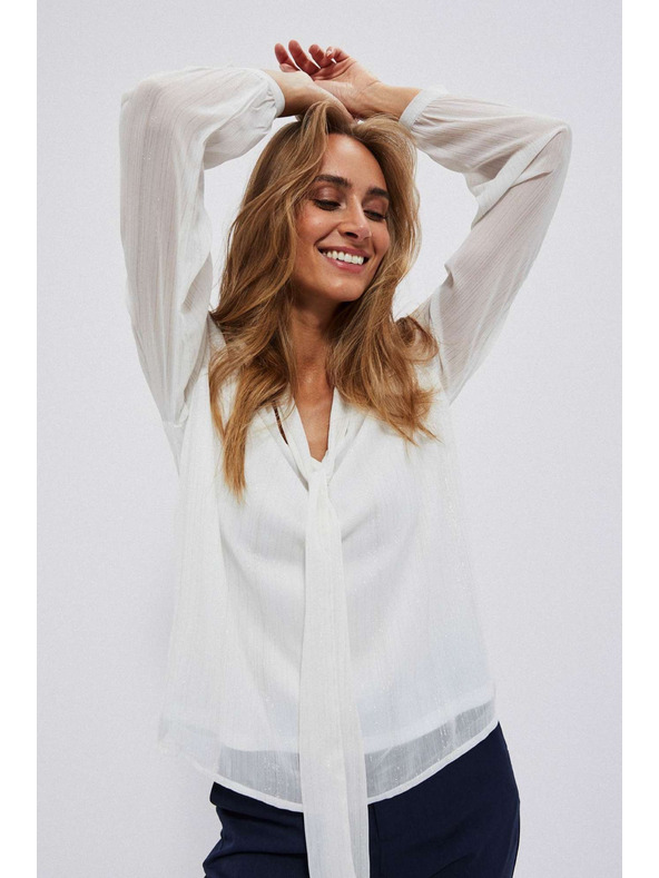 Moodo Biela dámska blúzka Moodo