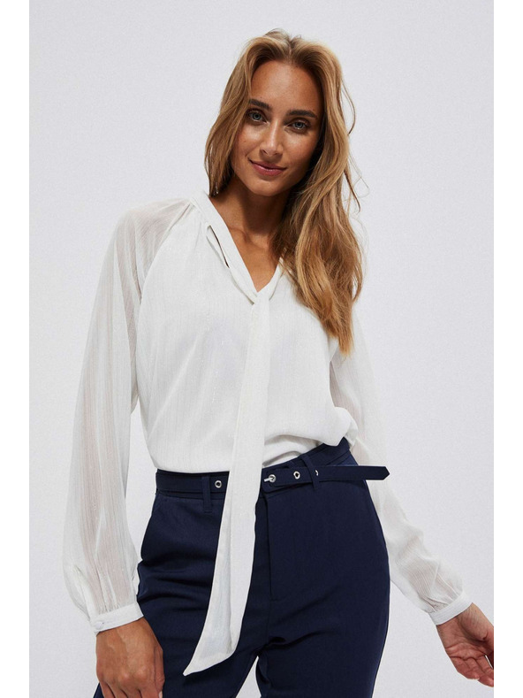 Moodo Biela dámska blúzka Moodo