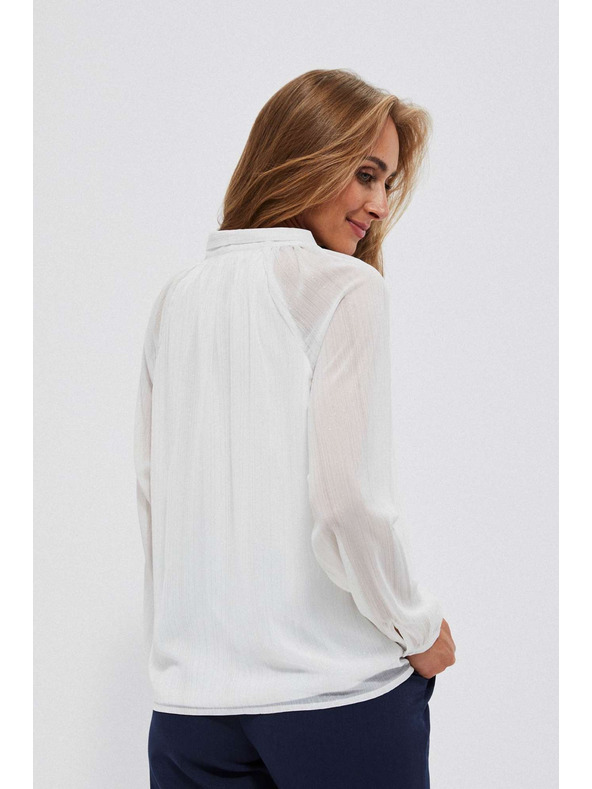 Moodo Biela dámska blúzka Moodo